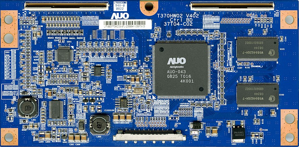 Blue timing controller board from an LCD television